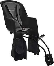 CADEIRINHA INFANTIL TRASEIRA FIXAÇÃO NO QUADRO POLISPORT ECOQUICK PRETO/CINZA UN