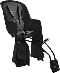 CADEIRINHA INFANTIL TRASEIRA FIXAÇÃO NO QUADRO POLISPORT ECOQUICK PRETO/CINZA UN