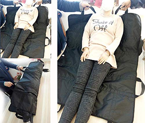 Positioning Bed Pad with 8 Handles, Patient Sheet for Lifting, Transfers, Turning, and Repositioning in Beds – Reusable, Washable, Black