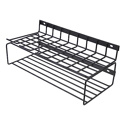Cabilock Power Tool Hanger Wall Organizer Floating Drill Shelf Organizer 1 Set Tool Holder Storage Rack Heavy Duty Garage Storage Wall Mounted Storage Rack