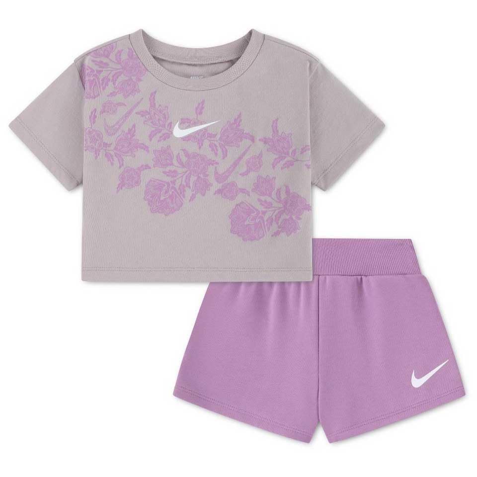 Nike NKG Lace It Up FT Short Set conjunto deportivo de felpa para niñas