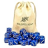 Waldfelsen Lot de 6, 12, 20, 30 ou 50 dés de haute qualité de taille standard...