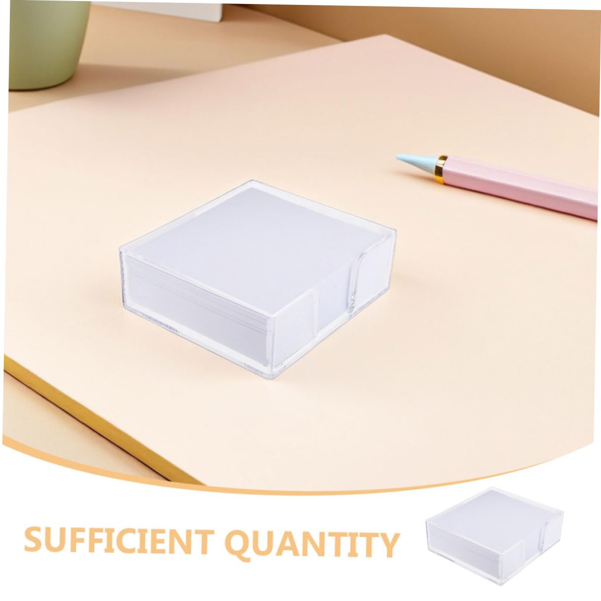 DOITOOL Bloc-notes Blanc sans Adhésif Lot avec Papier de Bureau Transparent pour Prise de Notes et Rappels Papeterie pour Maison et Bureau