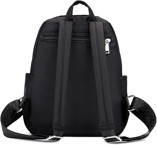 Miniatura 3 de Collsants Mochila pequeña de nailon para mujer, mochila de viaje ligera casual para niñas, mochila escolar, Negro -, Mochilas de viaje