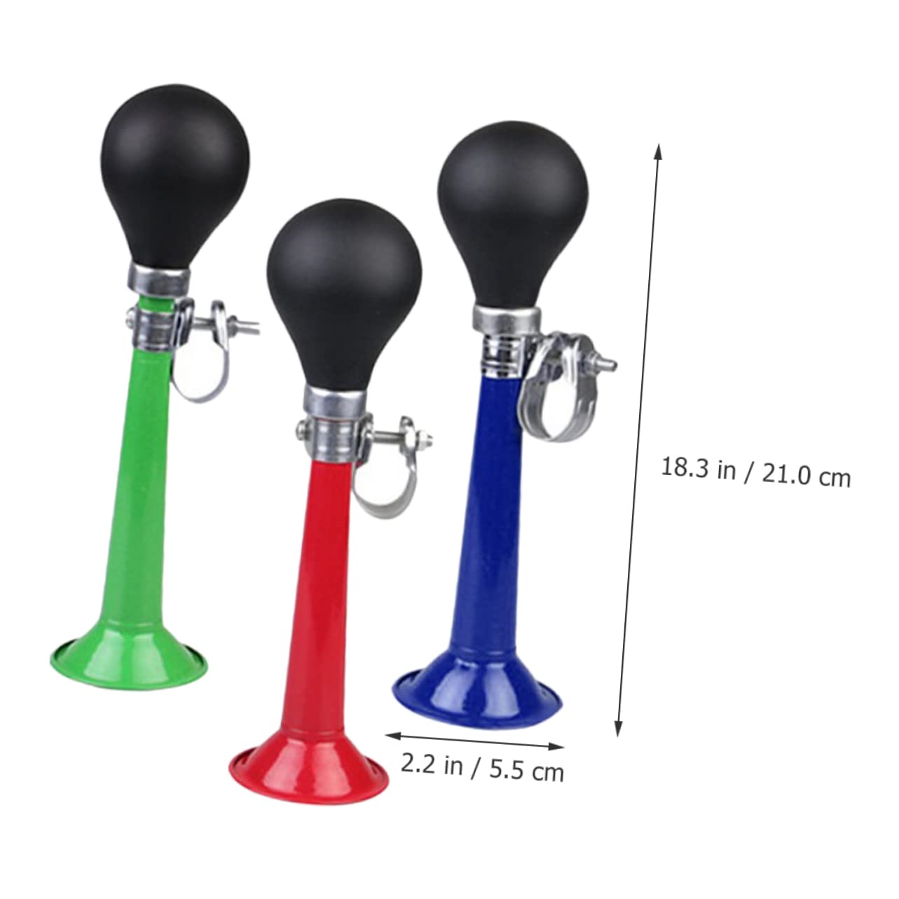 Klakson rowerowy, 6 szt. Klakson trąbkowy Klaun trąbiący Róg Wyciśnij róg Klakson rowerowy dla dorosłych Rower Bugle Róg Wyciśnij żarówkę Klakson pneumatyczny Klaun Róg Klaun