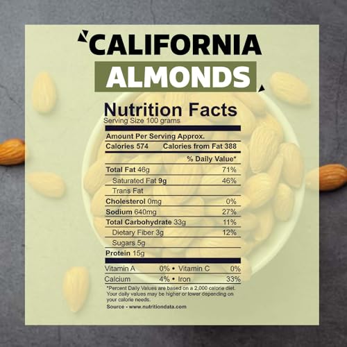 Image of Wonderland Foods 450g California Broken Almond (Badam) Pouch | 100% Natural | Badam Giri | High in fiber & Boost Immunity | Crunchy Real Nuts | Gluten-free & Zero Cholesterol