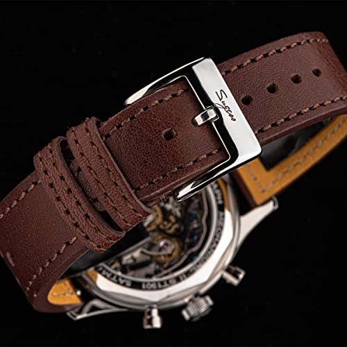Sugess 1963 Pilota Cronografo Meccanico Uomini Orologi Gabbiano ST19 Swanneck Movimento A Carica Manuale Orologio Da Polso, Colore 1. - 9