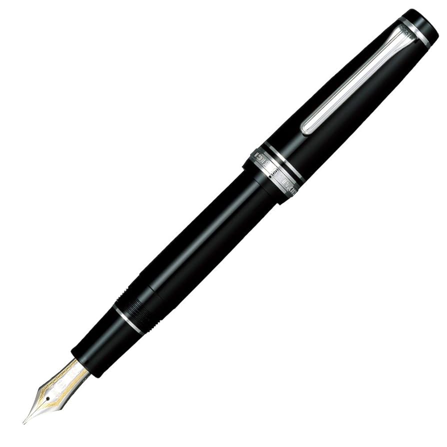 SAILOR 万年筆 EF 11-2037-120 Amazon.com : Sailor Professional Gear Silver Black Fountain