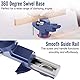 Housolution 360° Drehbar Schraubstock mit Amboss und Achse, 3 Zoll 75 mm Spannweite Tischschraubstock Fixieren Feststehend von Werkstück für Werkbank Ingenieur Werkbank - Blau