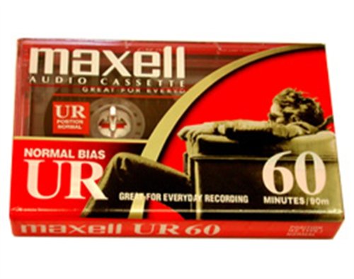 Brand New, Maxell - UR-60 60minute Audio Tape (Audio/Video Accessories - Blank Video Media)