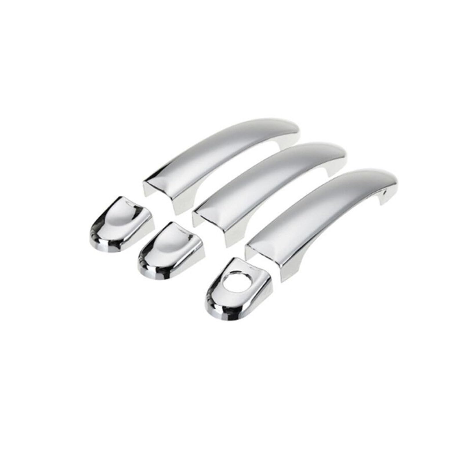 Drezzo For 3 Door Car Exterior Door Handle Car Door Handle Cover Trim For Vw T5 T6 For Transporter For Caravelle For Multivan For Calinia(For 3 Door)