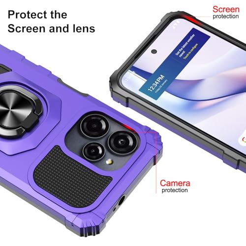 Coque BLU View Speed Ultra 5G violette de qualité supérieure avec verre - 2