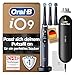 Oral-B iO Series 9 Elektrische Zahnbürste — Electric Toothbrush, Inkl. 3 Aufsteckbürsten — 7 Modi für Zahnpflege, CHIP Testsieger (11/25), Designed by Braun, Schwarz