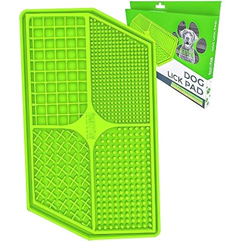 Mighty Paw Dog Lick Pad - BPA-Free Silicone Mat - Anxiety Relief, Dental Health Support, Easy Grooming, Slow Feeding, Dishwasher Safe Cover