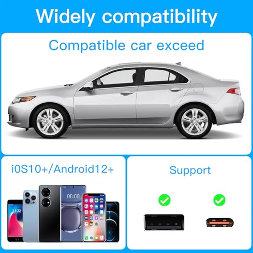 Convertit wired CarPlay en wireless - Mini adaptateur auto USB double bande - 8