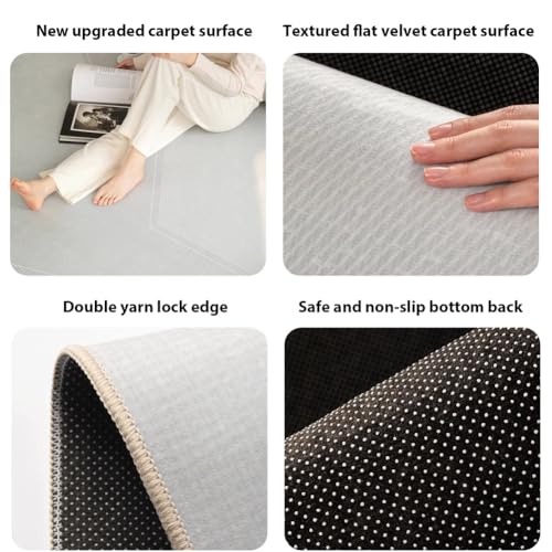 Tapis de salon lavable et antidérapant pour salle à manger - 6