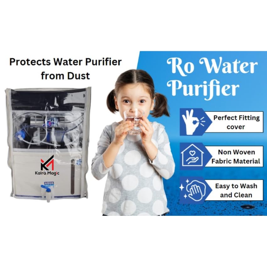 Image of KALRA MAGIC Water Purifier Cover for Kent RO, Kent Grand & Pulse Aqua - Dustproof, Washable RO Protector Body Cover with Stylish Multicolor Print (Print 01)