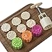 Cookie Press Cake Stamp Moon Cake Mold with 6 Stamps - 50g DIY Decoration Mid Autumn Festival