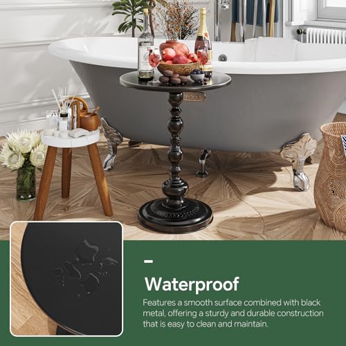 image for Simple Trending Small Side Table, Round Drink Table End Table, Sofa Ta