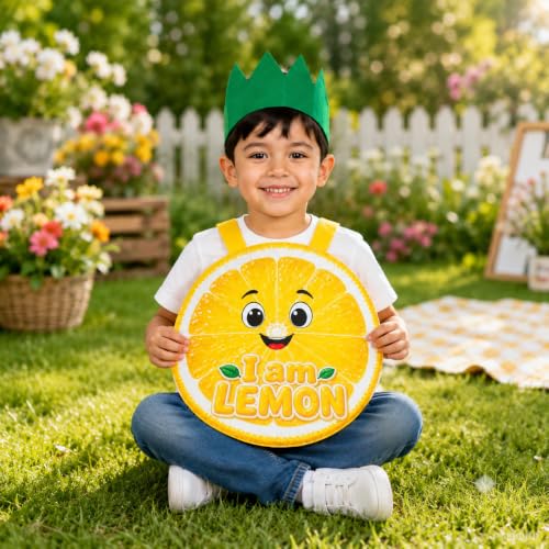 Image of Raj Costume Kids Fruit & Vegetable Fancy Dress Costume | Soft Felt Fruit and Vegetable Cutout Costume for Boys & Girls | School Annual Function