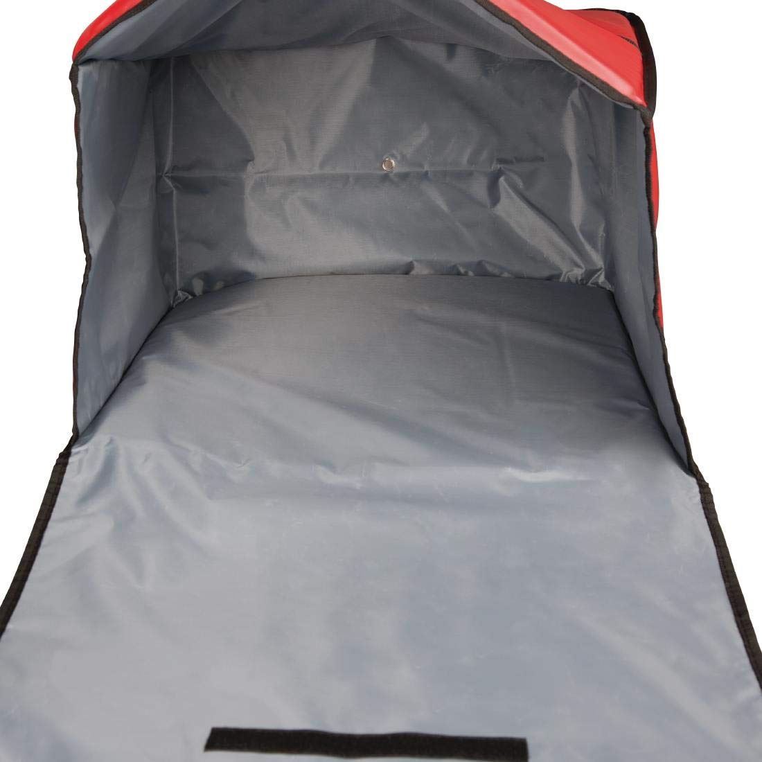 Vogue Grand sac de livraison pour pizza et plats chauds, rouge, matériau : polyester et isolation rembourrée, taille : 305 (H) x 510 (L) x 510 (L) mm, pour usage domestique ou professionnel, GG140