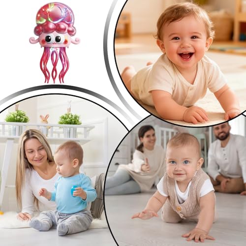 Juguetes interactivos con luz tipo medusa divertida con pilas luminosas 4