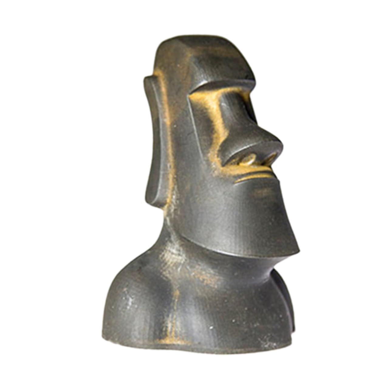 SOLUSTRE Statua Moai Per Decorazione Scrivania Per e Casa Design Facile Trasportare e Installare Decorazione Per Domestici