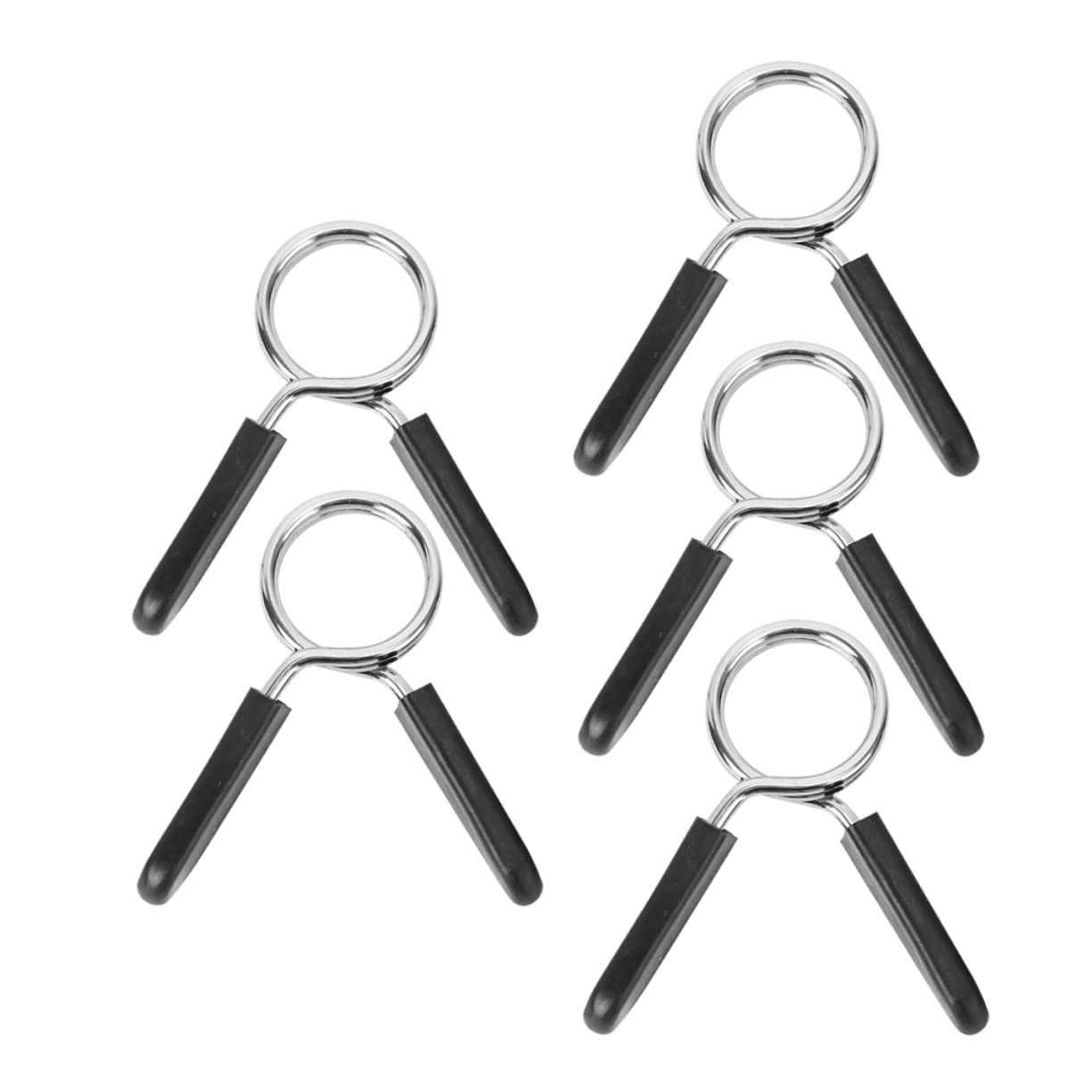 Happyyami Convenient Barbell Clamps Dumbbell Bar Buckle Weight Clips for Fitness Secure Lifting Portable Design