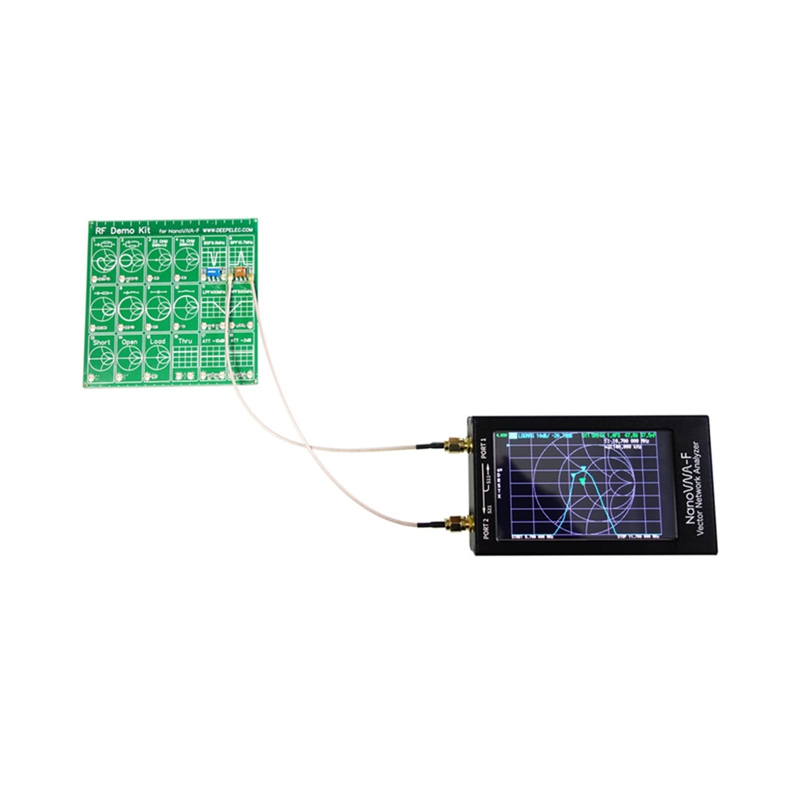 Analizador de Red, Analizador de red vectoriales 4.3 pulgadas F. Soporte 5 0k-1.5g antena HZ(1+RF KIT)