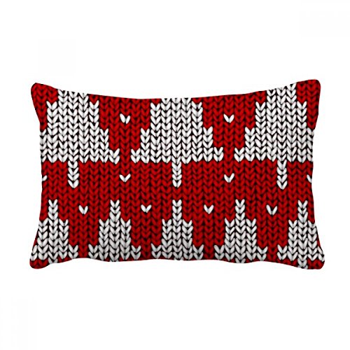 Coussin nordique arbre rouge, cadeau déco salon original