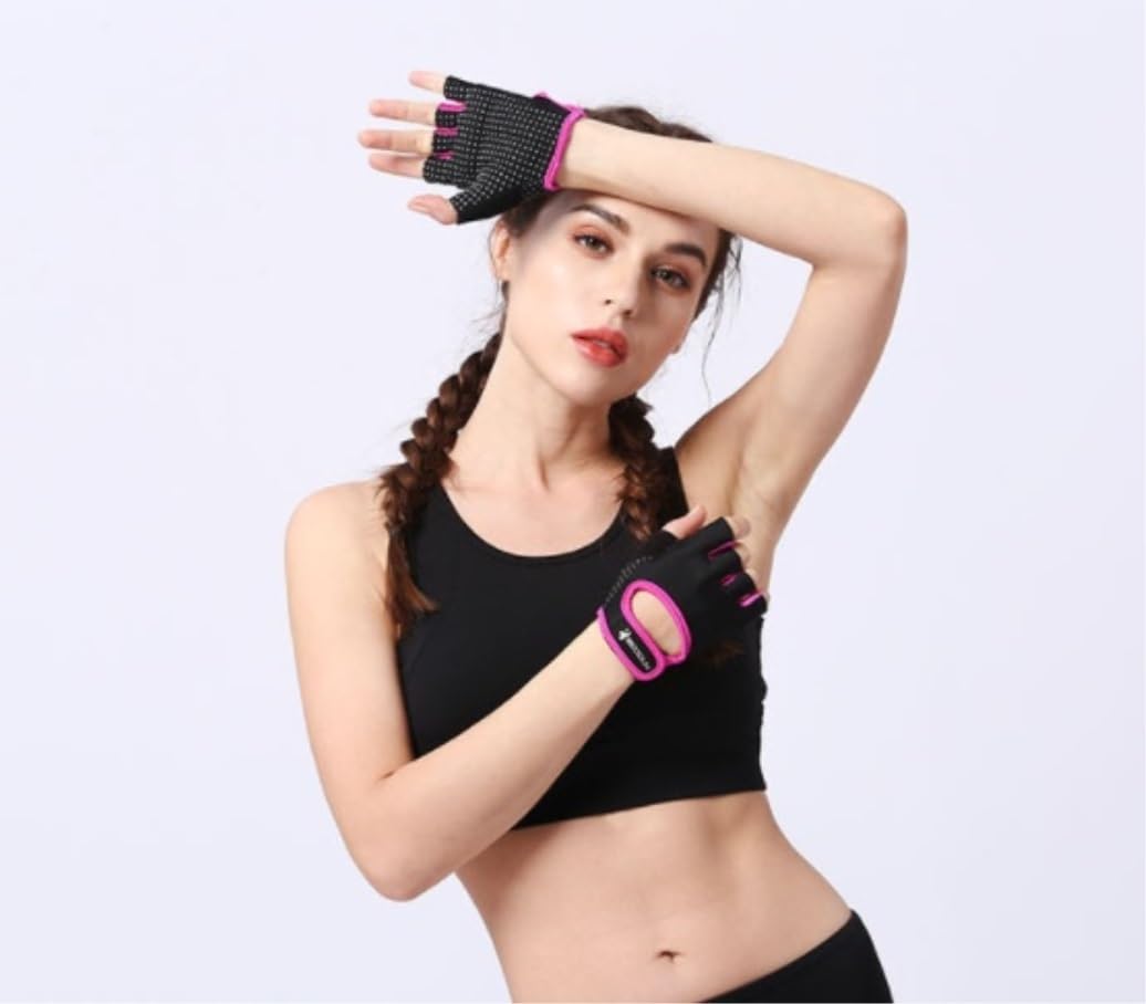 IRYZE Guantes Deportivos Guantes De Medio Dedo Guantes De Levantamiento De Pesas, Soporte De Entrenamiento De Gimnasio para Levantamiento De Pesas Hombre y Mujer