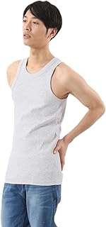 [ヘインズ] タンクトップ COTTON USA バインダーネック仕様 ビーフィーリブタンクトップ アンダーウェアメンズ HM3-R102