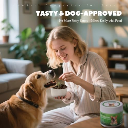 Image of Dog Dental Care Powder - Plaque & Tartar Control with Natural Enzymes, Teeth Cleaning Powder for Dogs with Probiotic, Bad Breath Treatment for Small Medium Large Dogs