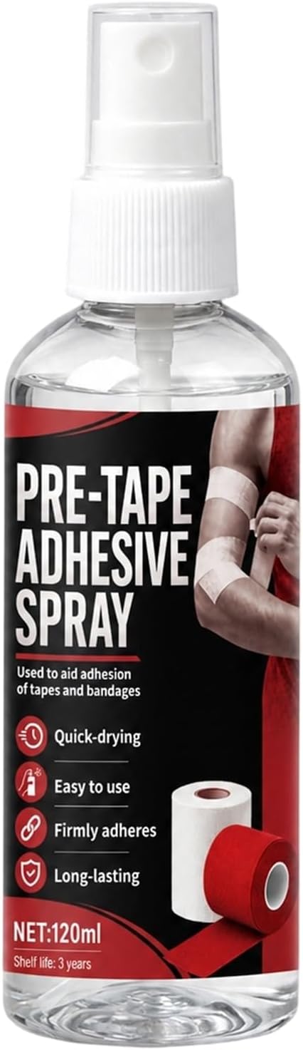 4oz Pre Tape Spray, Quick-Drying, Sweat-Proof, Long-Lasting and Durable