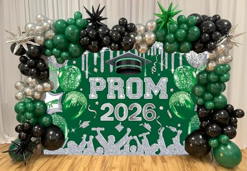 Fondo Fotográfico Verde Plata Prom 2026 10x8FT miniatura 5