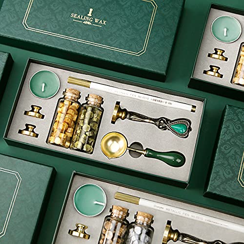 Miniatura 3 de Juego de 3 sellos de cera personalizados, estilo europeo, vintage, juego de sellos de cera para invitaciones de boda, paquetes de vino, sobres de