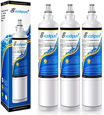 EXCELPURE 5231JA2006A Replacement for LG LT600P,5231JA2006B, Kenmore 46-9990, 5231JA2006F,R-9990, 5231JA2006E, LFX25975ST, LFX25960ST, EFF-6003A, LFX23961ST, SGF-LB60, Refrigerator Water Filter, 3PACK