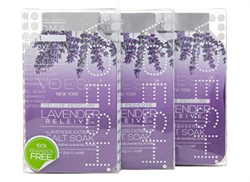 VOESH New York - Lavender Relieve 4-in-1 DIY Spa Pedicure Set - 3 Sets
