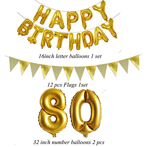 Palloncino 80° compleanno deco uomo palloncino in