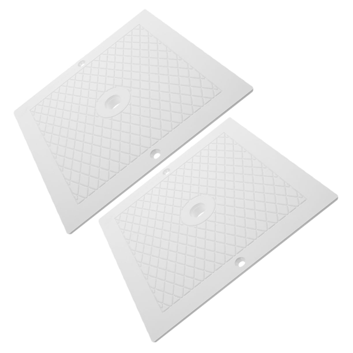Lot de 2 Couvercles de Skimmer de Piscine 10x10 en PP pour Remplacement, Couvre-débris et Éclaboussures, pour Fête Estivale et Entretien de Piscine