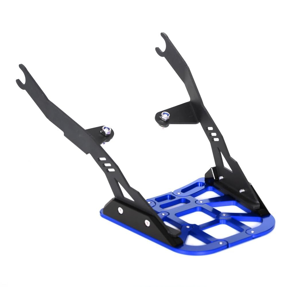 Monkey125 Gepäckträgerhalter kompatibel mit Monkey 125cc JB02 JB03 2018-2025 Z125MA CNC Motorrad Gepäckaufbewahrung Blau