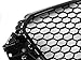 Front Grill Compatible with Audi A3 8V Cabrio 2 Doors 3 Doors 4 Doors 5 Door 2012 2013 2014 2015 2016 RS-57 Front Central Sport Grill Honeycomb Mesh Grille Glossy Black