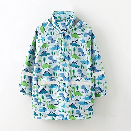 Girls Waterproof Hooded Raincoat for Kids Boy Rain Coat Apron Reflective Lightweight Rain Ponchos with Hood Hoodies4