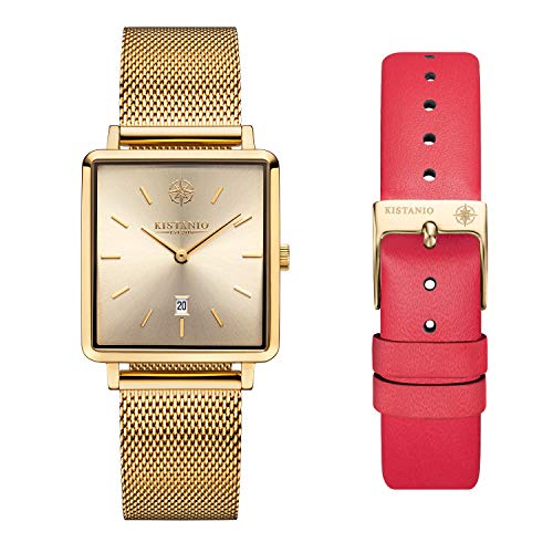 Montre pour femme Carre GO-GOS-M-L-RTN verre saphir bracelet en cuir