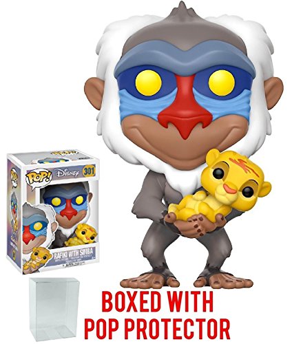 Disney: The Lion King - Rafiki With Simba Funko Pop! Vinyl Figure (Bundled With Compatible Box Protector Case), Multicolored, 3.75 Inches #TOP6