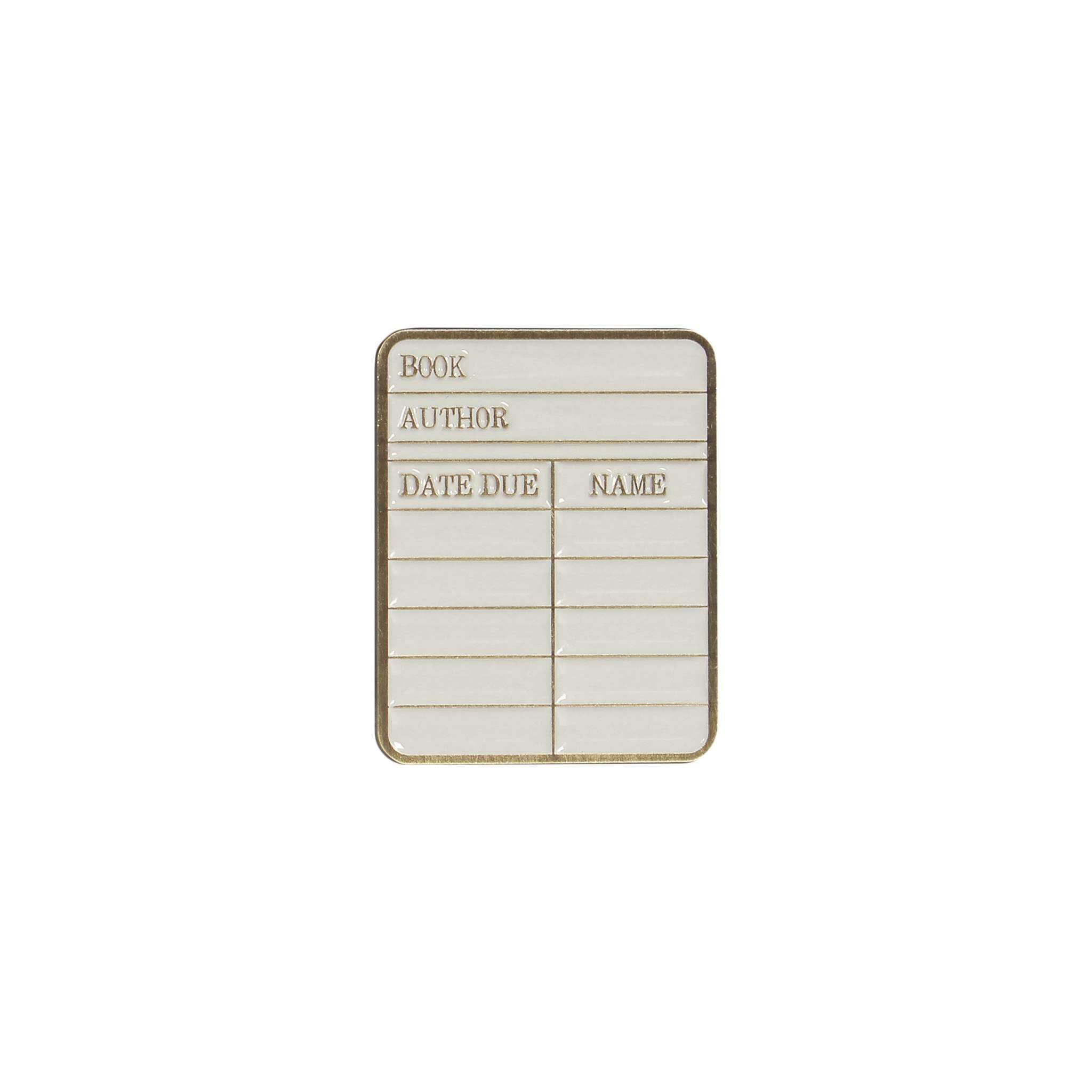 Pin Badge  Pulteney Press Library card by HALF MOON BAY 5055453409790