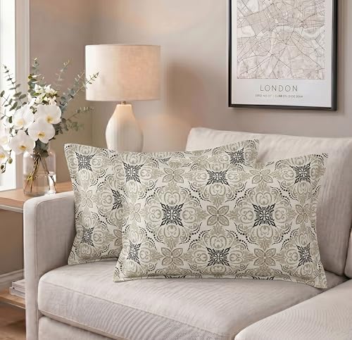 Image of VAS COLLECTIONS Cotton Pillow Cover Set of 2 (17x27 Inches) | Ultra Soft Breathable Pillow Cases for Bed | Skin Friendly, Fade Resistant & Comfortable Pillow Covers for Bedroom Decor (Dark Grey)