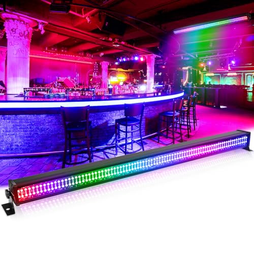 Barra Luminosa Wallwasher, 336 LEDs 80W RGBW Barra Luminosa da Palco dmx512 Controllo DJ Fase di Illuminazione per Discoteca al Coperto Festa Chiesa Compleanno Bar Matrimonio, 1 pezzo