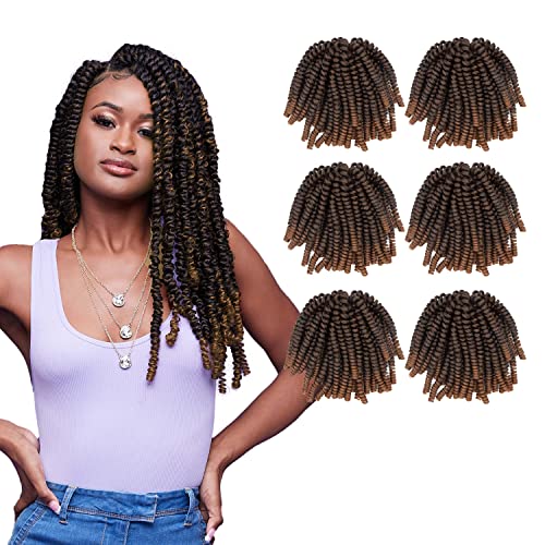 Darling Passion Twist 6X Crochet Hair Extensions (3 Packs, 2X Per Pack), Natural & Soft Texture, Bomb Twist, Natural And Soft Texture, Black Afro Curly, 24 Inch, 1/30 #TOP7
