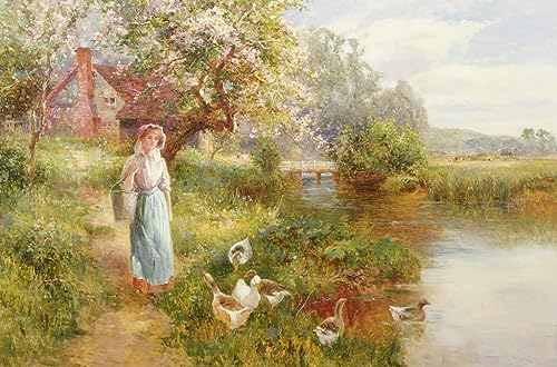 Affiche impression d'art tableau printemps Ernest Walbourn image sur toile